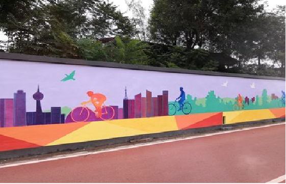 监利墙体彩绘-围墙