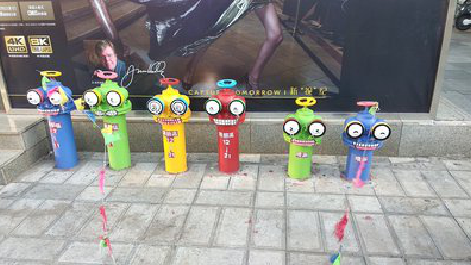 监利商业区彩绘