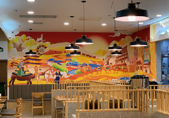 监利商业空间彩绘介绍。