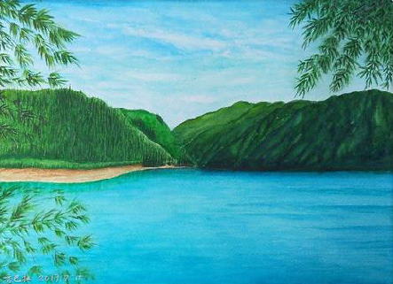 监利在墙绘中，如何绘画绿水青山？