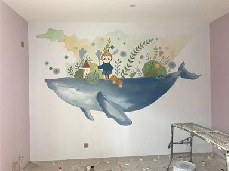 监利手绘墙的特点及优势。